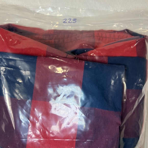 ✨American Eagle XXL Red/Blue buffalo check button down long sleeve poplin - Picture 9 of 9